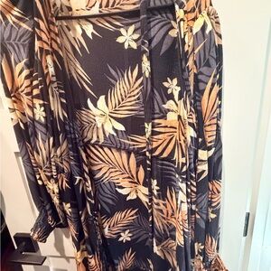 Billabong Black and Tan Floral Dress